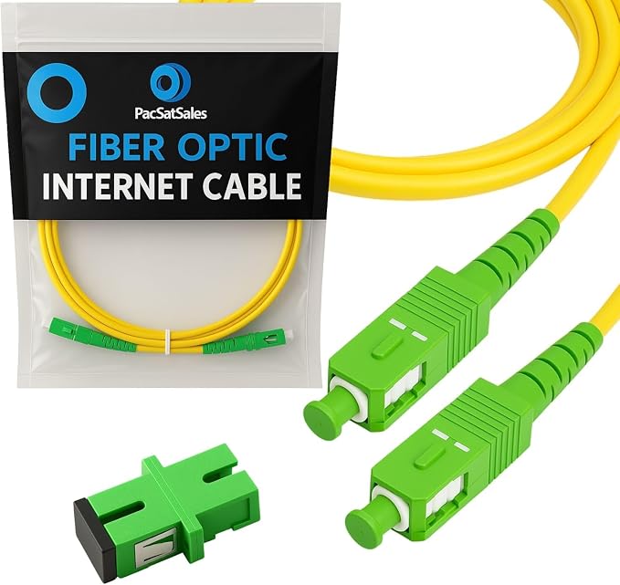 6ft / 2M SC/APC to SC/APC Fiber Optic Internet Cable by PacSatSales++-+Premium+Fiber