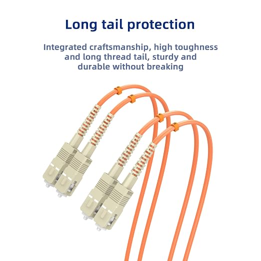 OM1 Fiber Patch Cable for Fiber Optic Transceiver, SC/UPC to SC/UPC, 6M/19.6FT - Image 5
