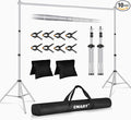 EMART Backdrop Stand 10x8.5ft Photo Studio Adjustable Background Stand Support by EMART