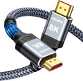 Highwings 8K@60 HDMI Cable 8FT/2.5M, 48Gbps 2.1 High Speed HDMI Braided Nylon by Highwings
