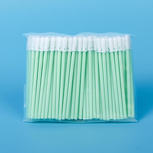 Lint-Free Round Foam Tip Swabs for 2.5mm SC/ST Fiber Optic Connectors and - Image 2