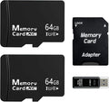 2-Pack 64GB Micro SD Card for Dashcam & Security Cam U3 V30 A1 | High Endurance by Unknown