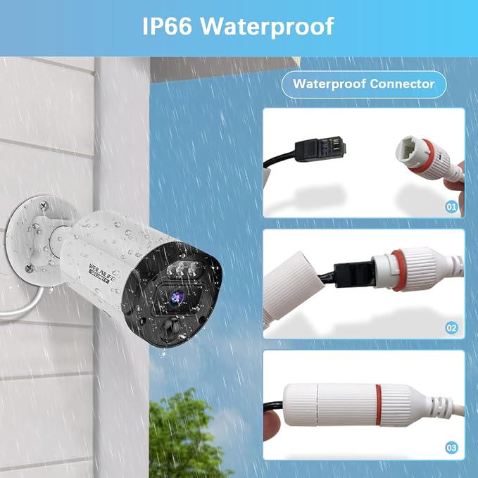 【All-in-One Security System】 4K 2160P Outdoor Wired Security Camera System - Image 6