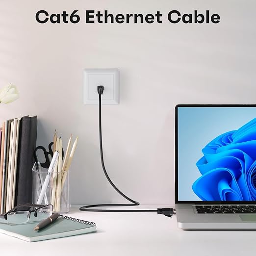 Cat6 Ethernet Cable 1.5 FT, Snagless Short Cat 6 Patch Cord, RJ45 Pure Copper - Image 3