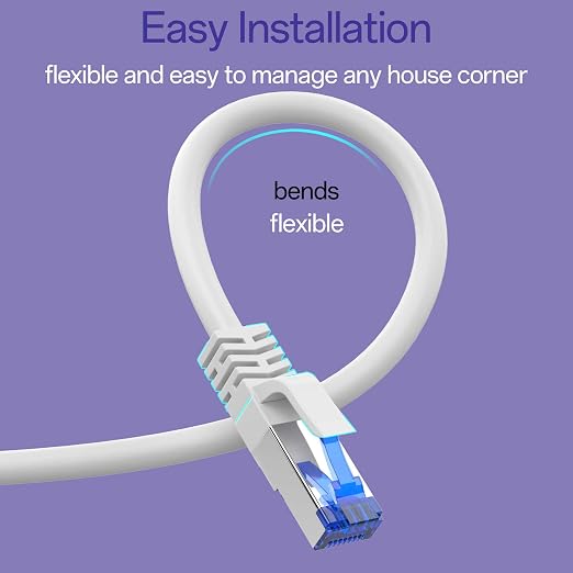 Cat8 Ethernet Cable 200 FT Indoor & Outdoor, Ethernet Cable High Speed 40Gbps - Image 5