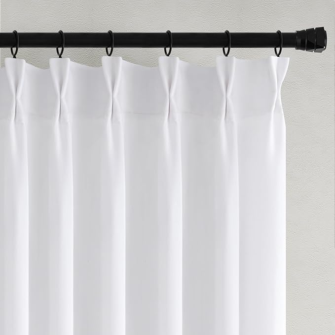 Memory Trained Pinch Pleated Curtains 132 Inches Long, Viral Linen Pinch Pleat - Image 6