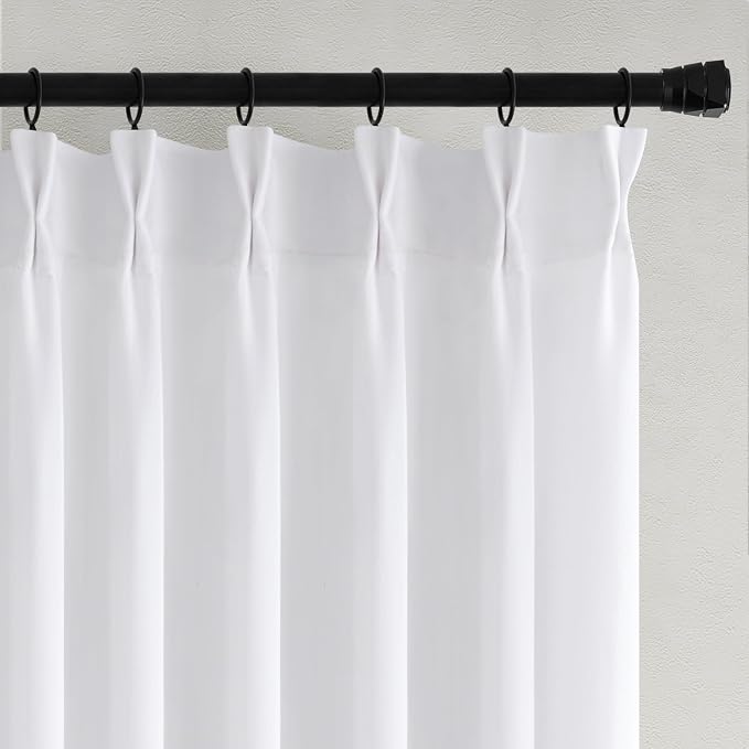 ANRODUO Memory Trained Pinch Pleated Curtains 84 Inches Long, Viral Linen Pinch - Image 6