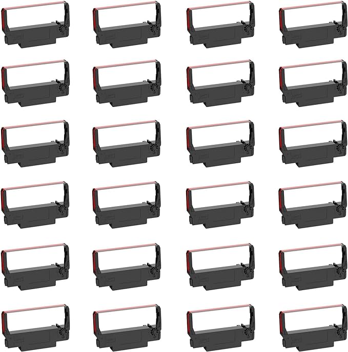 Bigger Replacement for ERC-30/34/38 B/R Ribbons, 24 Pack by BIGGER
