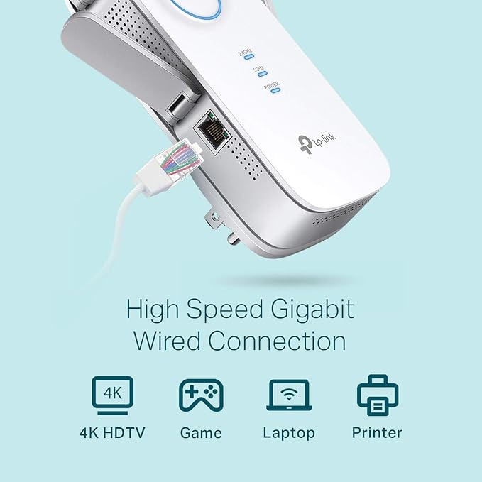TP-Link AC2600 WiFi Extender, Dual Band WiFi Range Extender, Gigabit Port - Image 6
