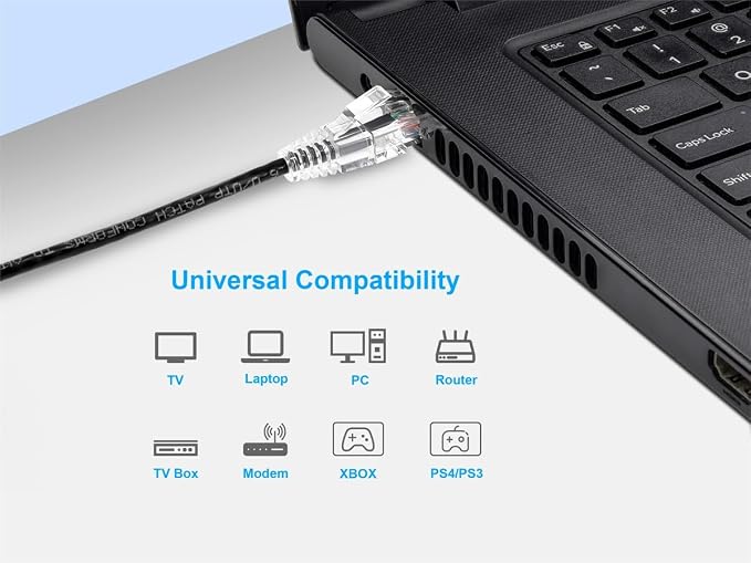 Monoprice Cat6 20ft Black Component Level Patch Cable UTP 28AWG 550MHz Pure - Image 6