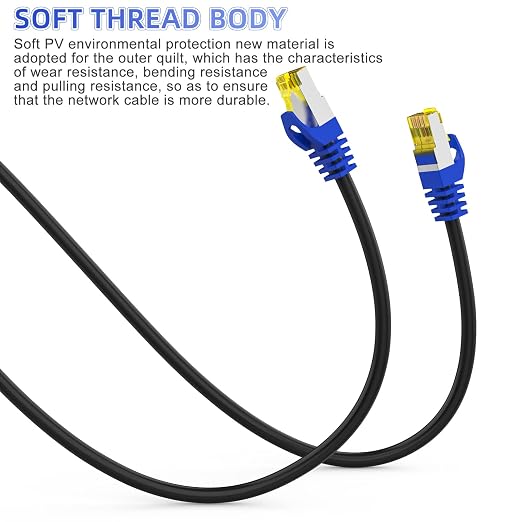 Cat 8 Ethernet Cable 65 ft, Heavy Duty High Speed Network Internet Cable - Image 6