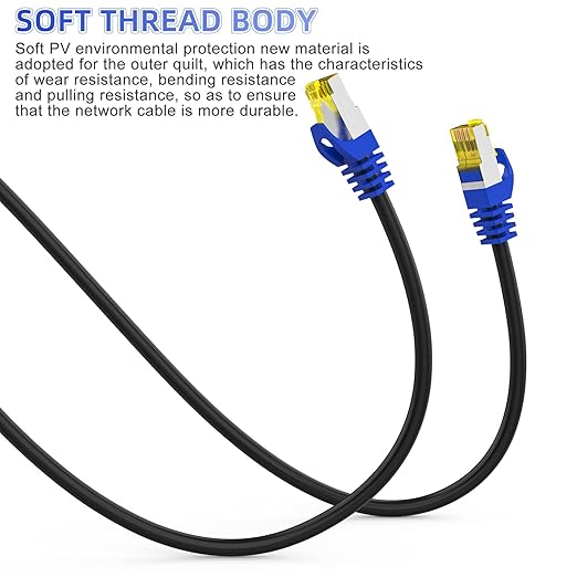 Cat 8 Ethernet Cable 35 ft, 30 ft 50 ft 70 ft 100 ft Heavy Duty High Speed - Image 6