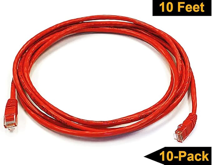 iMBAPrice - 7ft Cat5e Network Ethernet Patch Cable - Red - Image 5