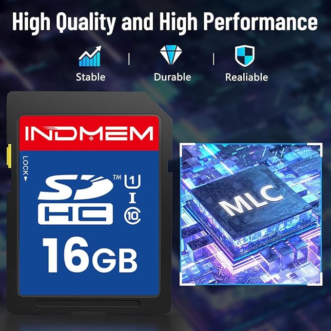 16GB SD Card, C10 SDHC UHS-I Memory Cards U1 Class 10 High-Speed Full 4K HD - Image 4