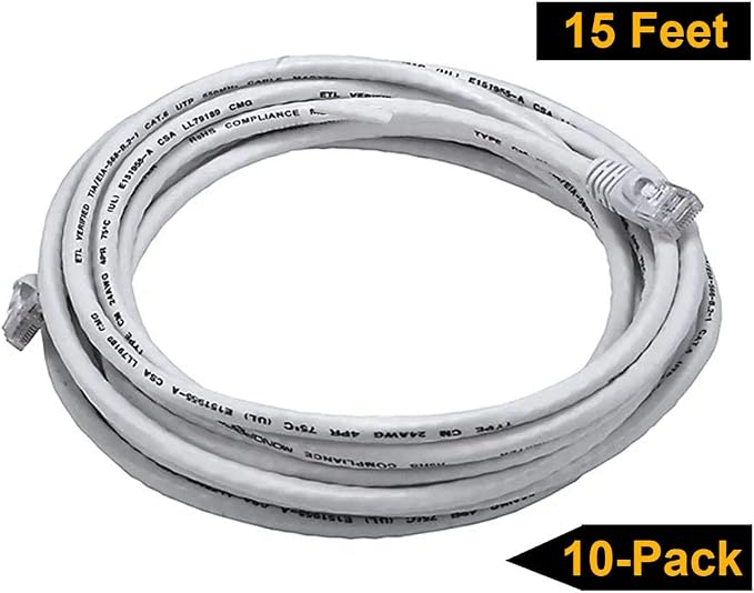 iMBAPrice 10' Cat5e Network Ethernet Patch Cable, 10 Pack - Image 6