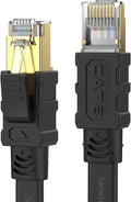 Senetem Cat 8 Ethernet Cable 25FT, High Speed 40Gbps 2000Mhz Flat Internet by Senetem