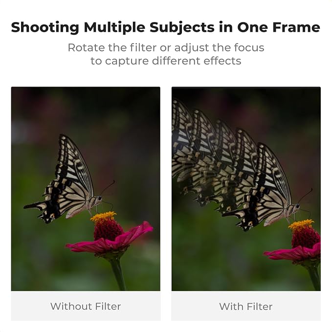 K&F CONCEPT 82mm Linear Glass Prism, Foreground Blur, Repeated Color Images - Image 4