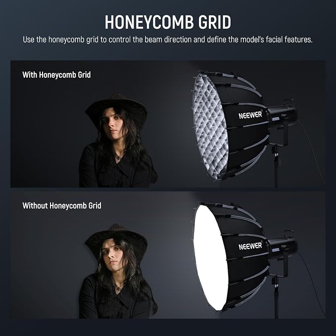 NEEWER Parabolic Softbox Kit, 23.6" Bowens Mount Soft Box - Image 4