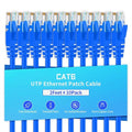 Cat6 Ethernet Cable 2 Feet 10 Pack Network RJ45 Cat6 Internet Patch Cable by XANHAM