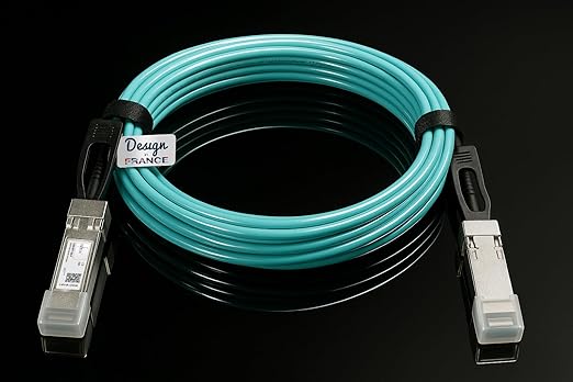Elfcam® - 2m/6.56ft 10G Active Optical Cable AOC OM3 SFP+ to SFP+ 10Gbps - Image 2