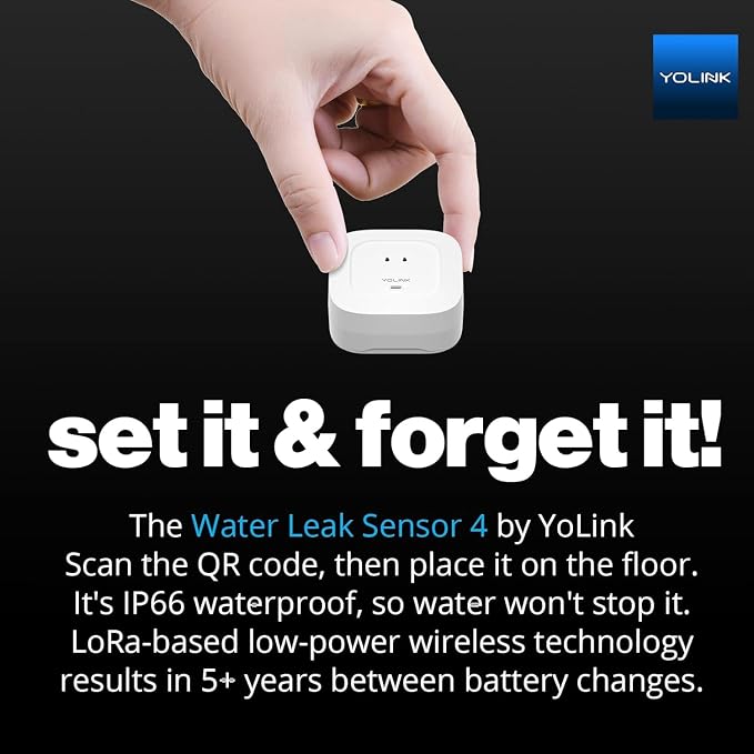 Water Leak Sensor 4 with 105dB Audio Alarm 3-Pack, Email & Push Notifications - Image 8