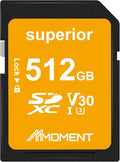 MMOMENT 512GB Full-Size SD Card UHS-I U3 V30 Class 10 High Speed SDXC – Up to by MMoment