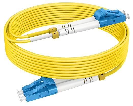 15m OS2 LC to LC Single Mode Fiber Patch Cables, Options 7inch~1000ft, SM by RamboCables