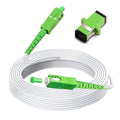 25 Meters SC/APC to SC/APC Fiber Optic Internet Cable, Armored Single Mode by Bangun