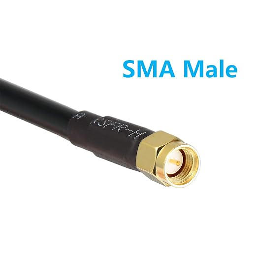 10ft N Male to SMA Male Cable, SMA to N Cable 50 ohm Ultra Low Loss KMR240 - Image 2