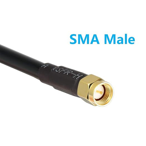 10ft N Male to SMA Male Cable, SMA to N Cable 50 ohm Ultra Low Loss KMR240 - Image 2