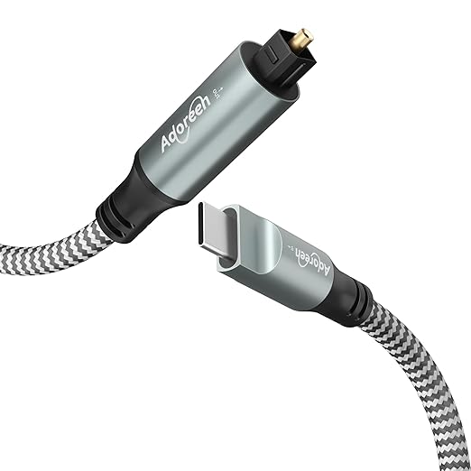 Adoreen Unidirectional USB C to Toslink Digital Optical Audio Cable 4 Ft by Adoreen