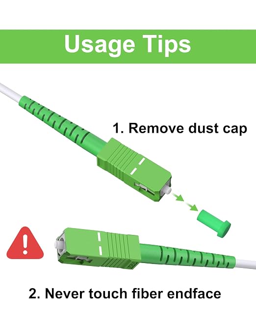 SC/APC to SC/APC Cable, Armored Single Mode SC Fiber Patch Cable 6M | OS2 - Image 6