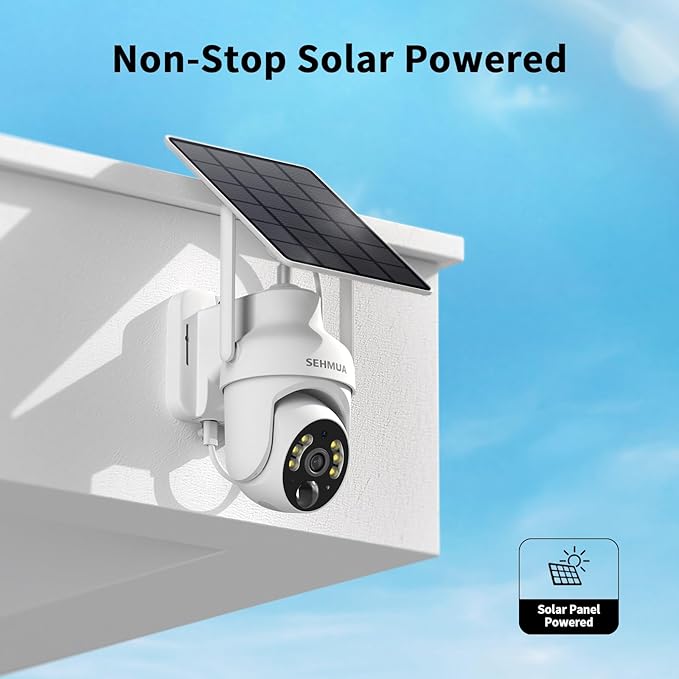 SEHMUA 2K Solar Security Cameras Wireless Outdoor - Image 3