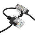 Cat6A Ethernet Cable 90 Degree Up Angled 6.6FT, Flexible Slim & Ultra Thin Cat6 by Thzzhnno
