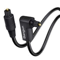 90 Degree Toslink Optical Audio Cable 6 Foot, Slim S/PDIF Digital Right Angle by Bangun