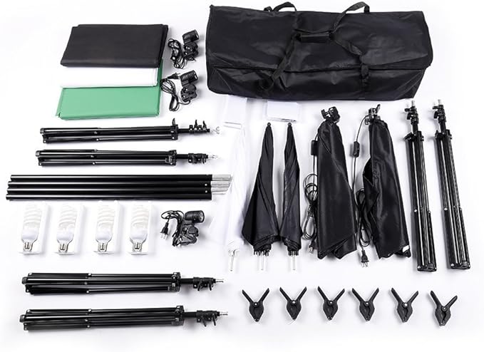 Photo Lighting Kit, 2M x 3M/6.6ft x 9.8ft Background Support System and 900W - Image 7
