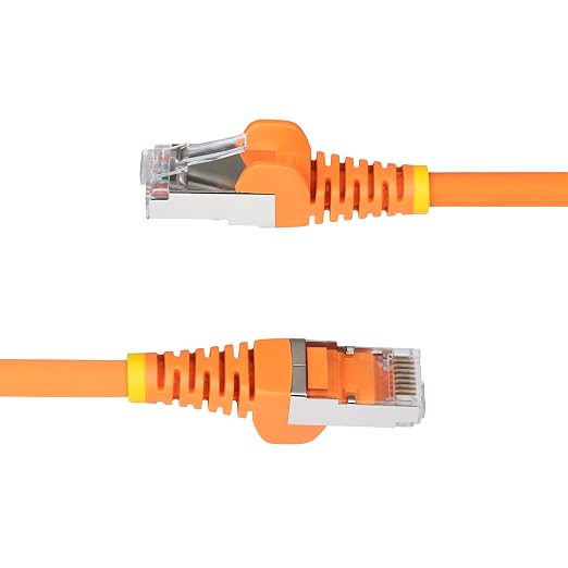 StarTech.com 6in Orange CAT6a Ethernet Cable, Snagless RJ45, 100W PoE++ - Image 3