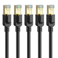 Cat 8 Ethernet Cable 15 ft-5Pack, 40Gbps 2000Mhz Patch Cord, Indoor&Outdoor by Dacrown