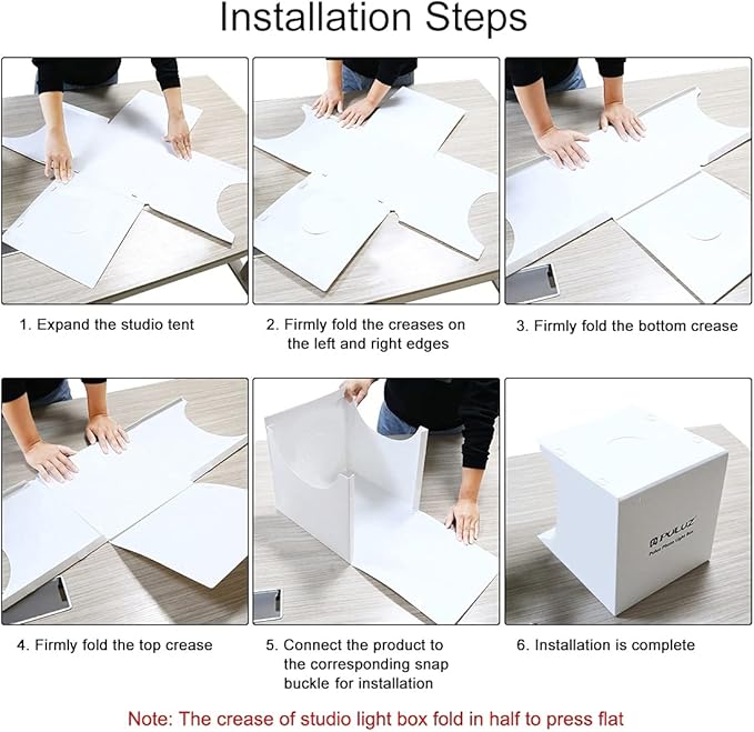 Photo Light Box 10" Portable Folding Photography Light Tent kit - Image 7