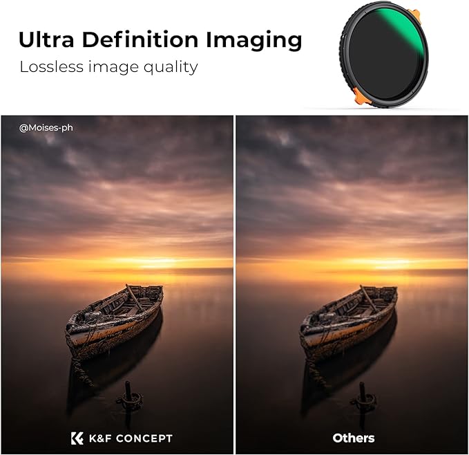 K&F CONCEPT 49mm ND4-64 ND Lens Filter Variable & CPL Polarizers Filter 2-in-1 - Image 5