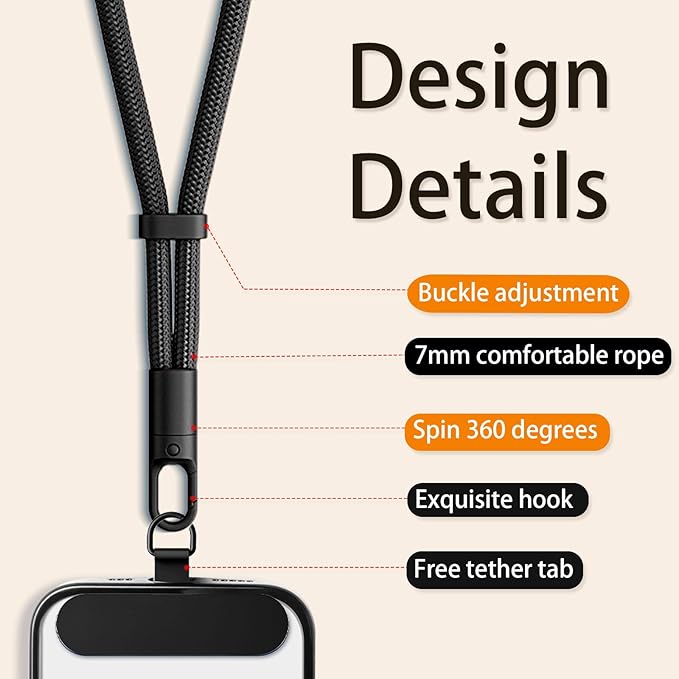 Phone Strap, 2 Pack Wrist Lanyard - Image 2