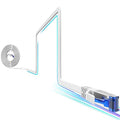 Cat8 Flat Ethernet Cable 3 FT Indoor & Outdoor, Invisable Ultra-Thin Ethernet by 10Gsupxsel