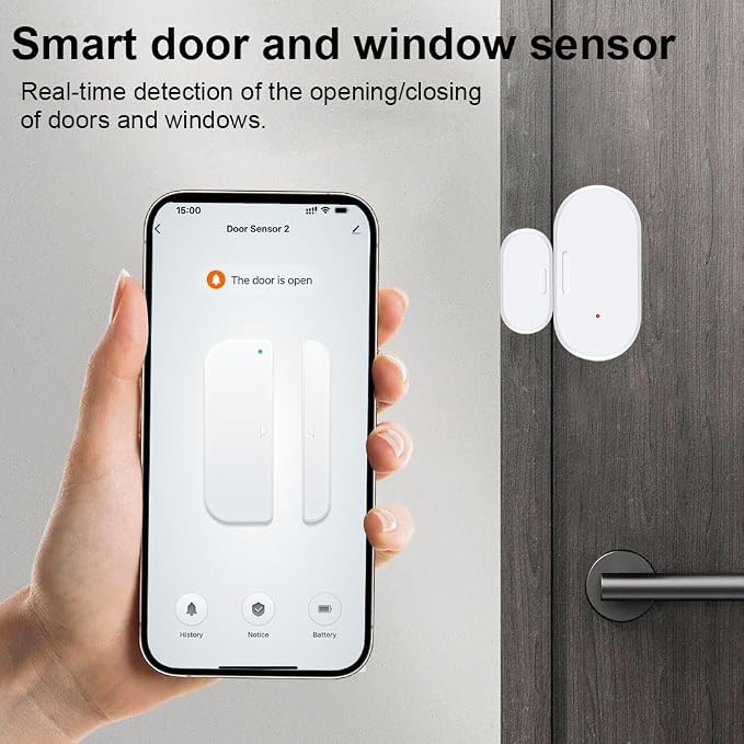 Haozee Door and Window Sensor, Requires Zigbee Hub, Zigbee Connection, Wireless - Image 8