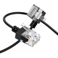 Cat6A Ethernet Cable 90 Degree Left Angled 6.6FT, Flexible Slim & Ultra Thin by Thzzhnno