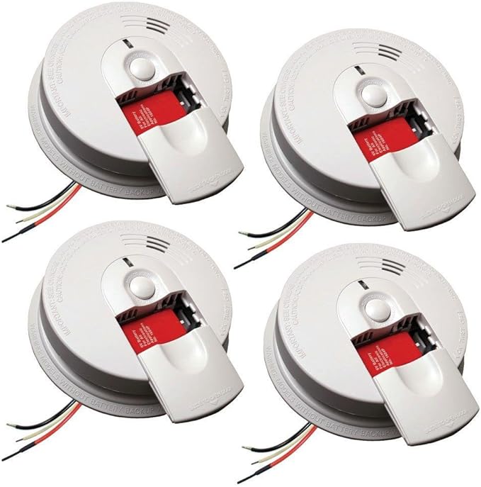 Kidde 21007588 Hardwired Interconnectable 120-Volt Smoke Alarm by Kidde