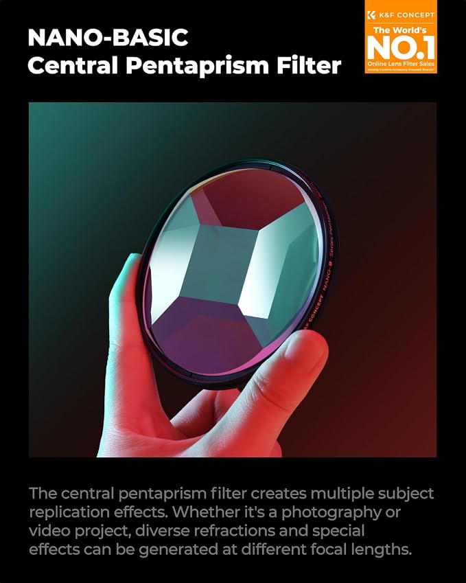 K&F CONCEPT 77m Fractal Filter Rotatable Prism Camera Lens 4+1 Fractal Special - Image 2