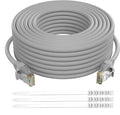 Adoreen Cat 6 Ethernet Cable 150 Ft-Gray, Outdoor & Indoor Snagless Long Round by Adoreen