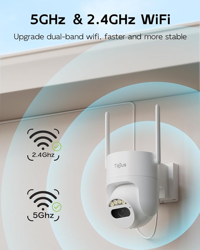 5G/2.4G Security Camera Outdoor, 3MP Wired Cameras 24/7 Recording, Plug-in Power - Image 6