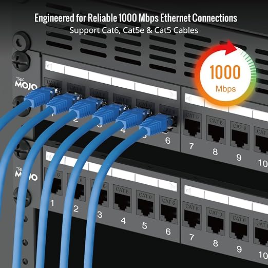 Tecmojo UL Listed 24-Port Cat6 UTP Patch Panel - Image 5