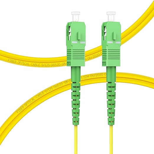 FLYPROFiber- OS2 0.5M SC/APC to SC/APC Fiber Optic Internet Cable, Single Mode by FLYPROFiber